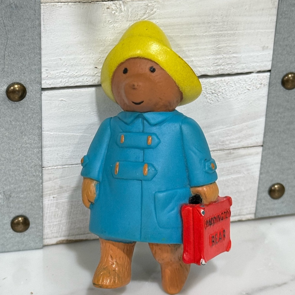 💙 2 for $12 Paddington Bear vintage ‘80 plastic toy by Eden Miniature Figure